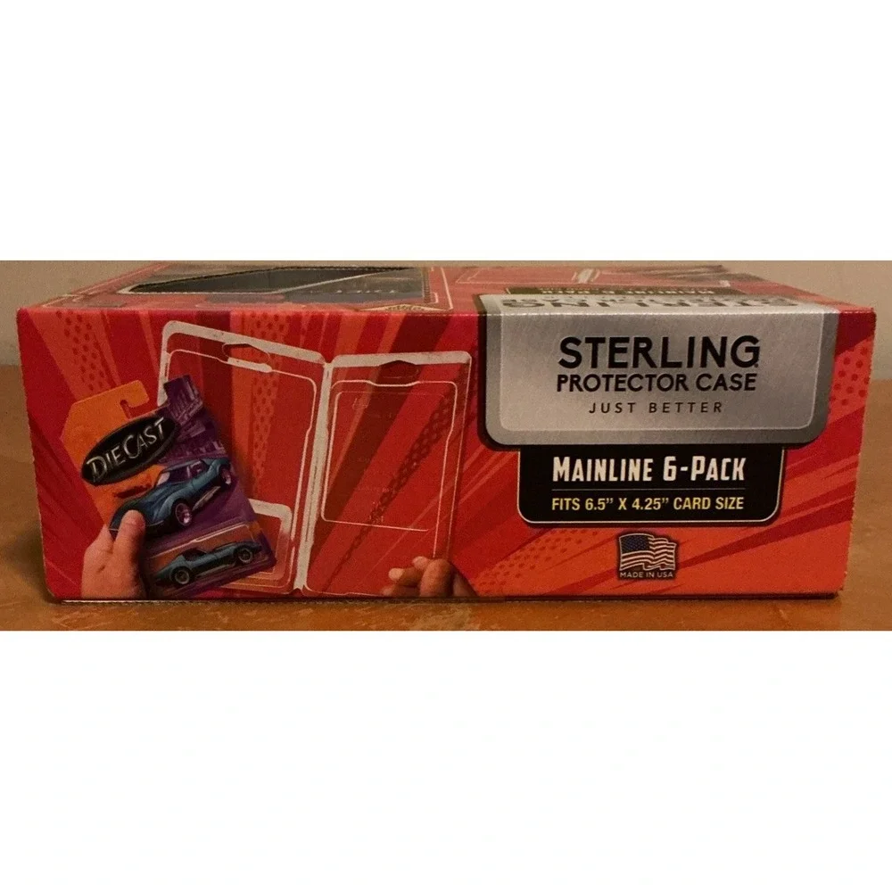 Sterling Protector Case Mainline 6 Pack Gift Box for Hot Wheels & Matchbox Basic